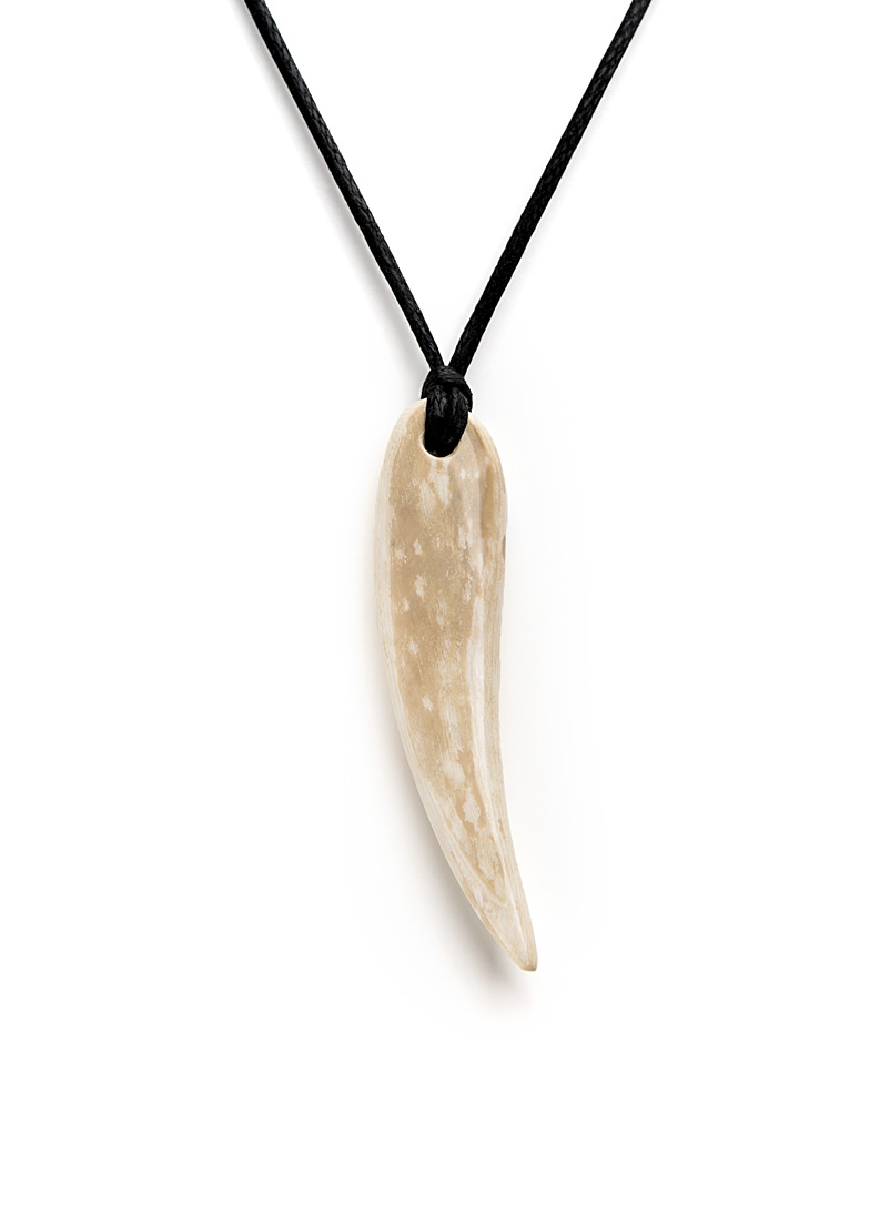 VESTIGES Assorted  Tooth mammoth ivory pendant