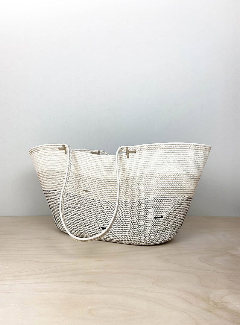 Crafting the Harvest Assorted Two-tone cotton rope tote