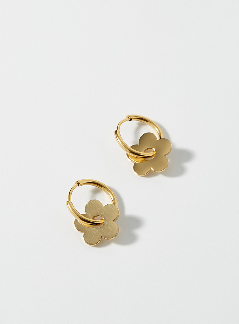 Simons Assorted Retro flower earrings for women
