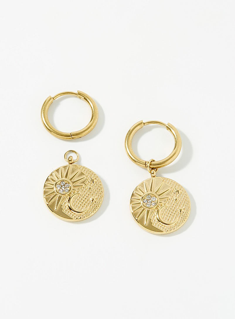 Simons Assorted Moon and sun earrings for women