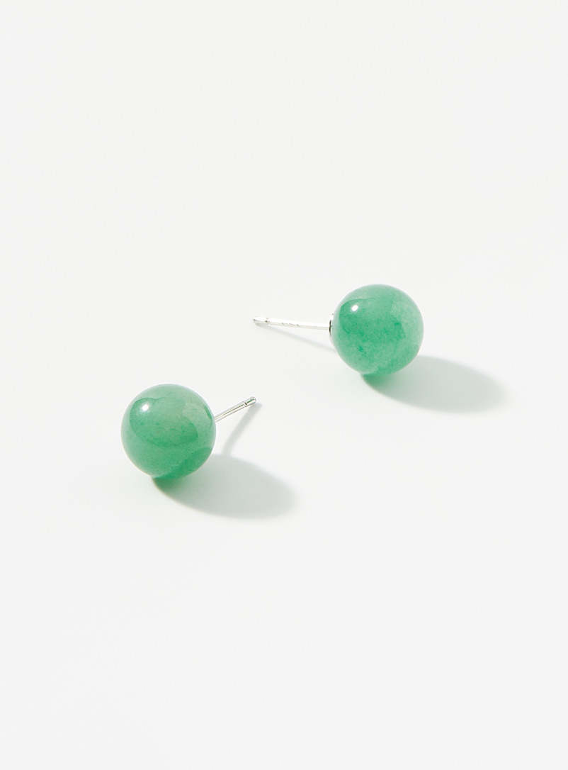 Simons Mint/Pistachio Green Colourful bead earrings for women