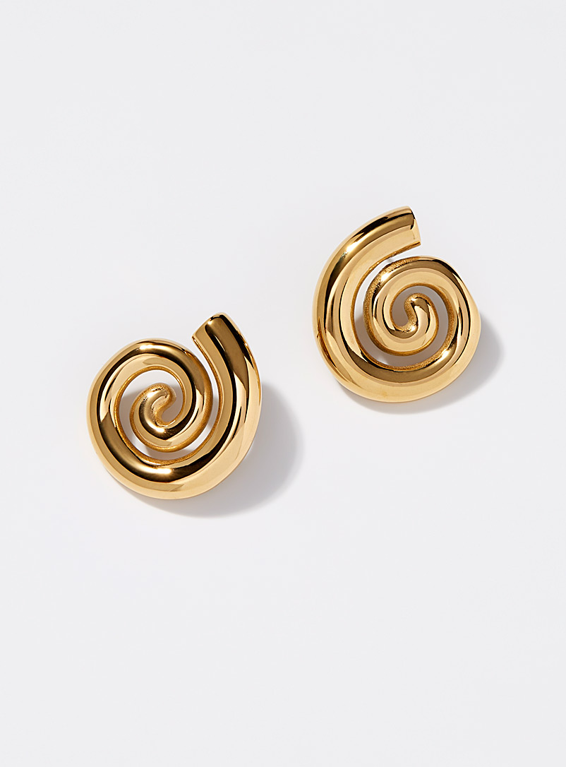 Simons Assorted Solid spiral earrings for women