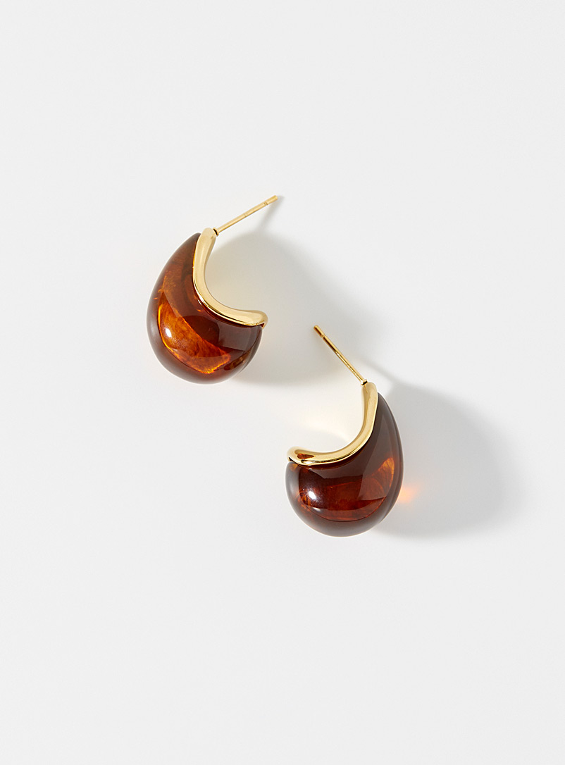 Simons Bronze/Amber Bronze earrings for women