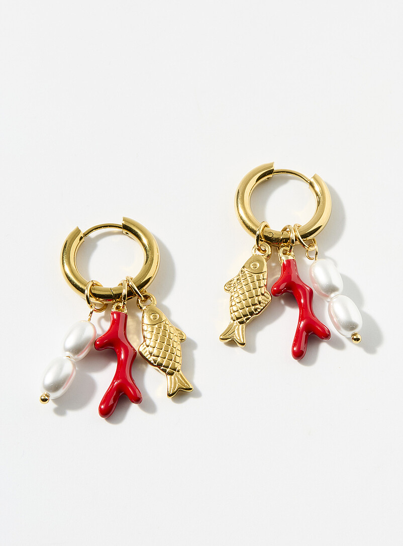 Simons: Les anneaux breloques oc&eacute;aniques Assorti pour femme