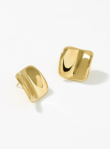 Large hollow earrings