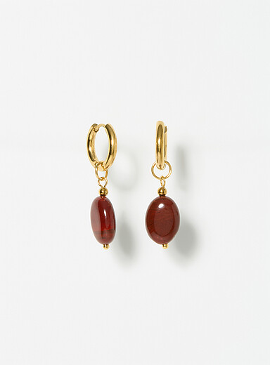 Natural gemstone earrings