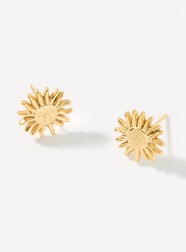 Les boucles d'oreilles petits soleils