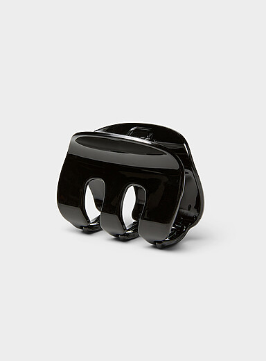Shiny oval teeth claw clip