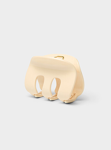 Shiny oval teeth claw clip