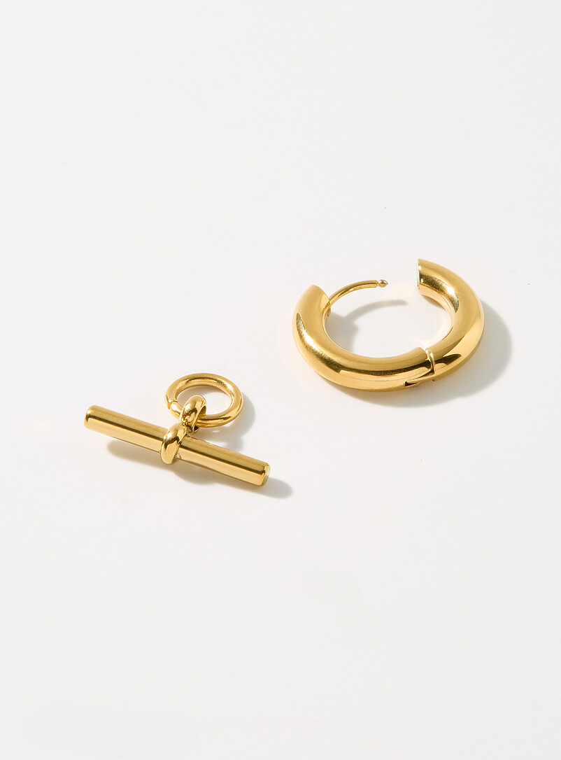 Simons Assorted Metallic rod hoops for women