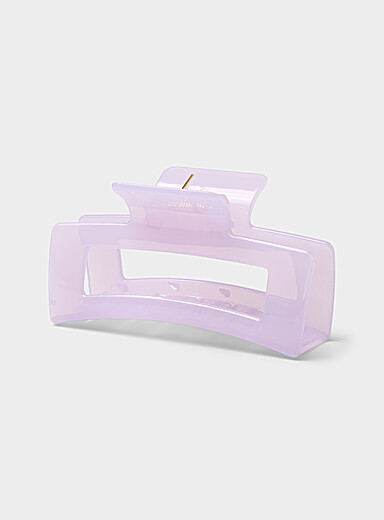 Translucent rectangular clip