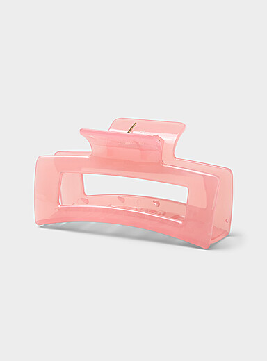 Translucent rectangular clip
