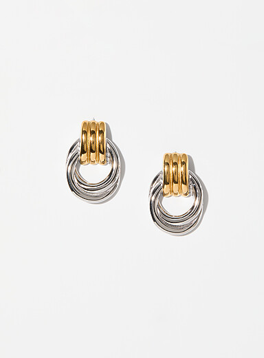 Circular knot earrings