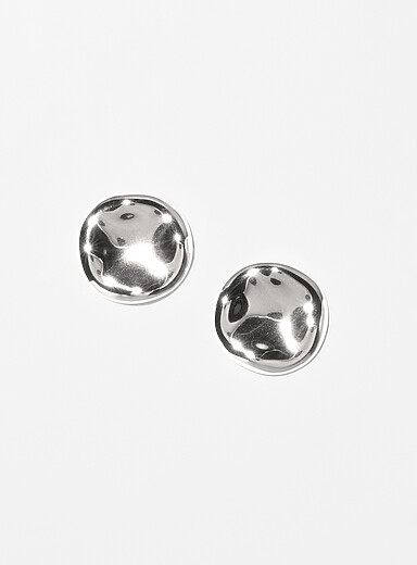 Organic-circle earrings