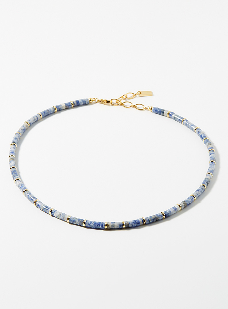 Simons: Le collier Heishi Bleu pour femme
