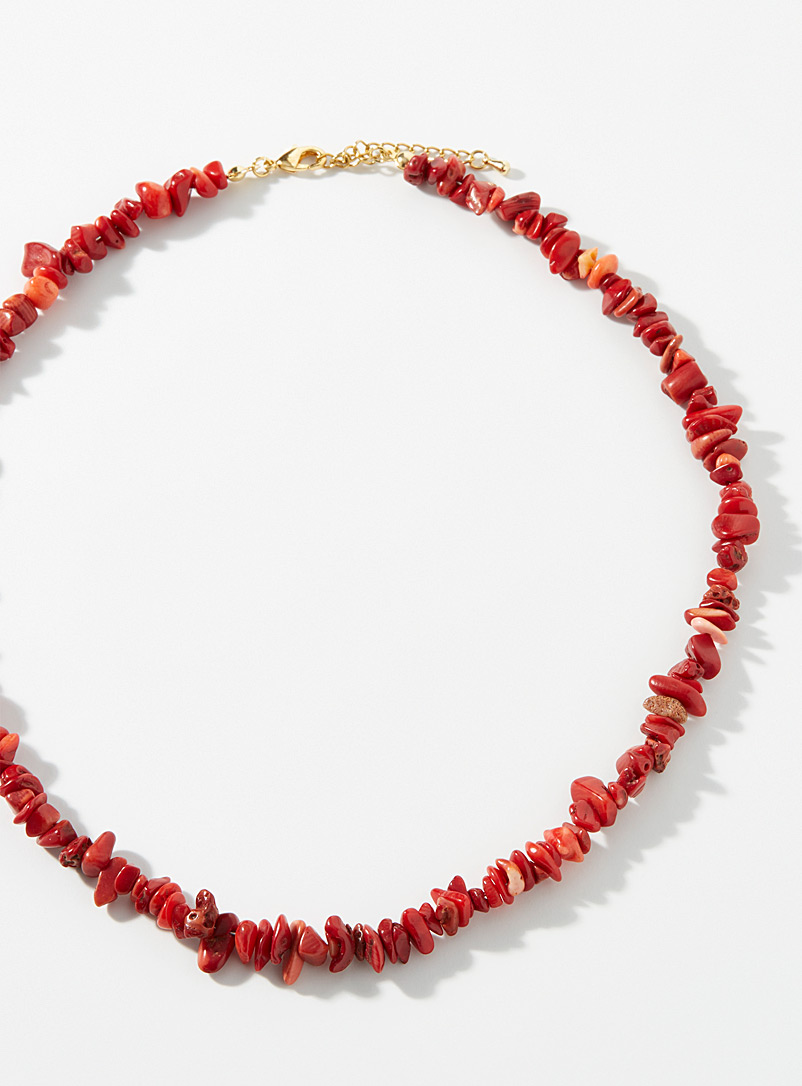 Red-stone necklace | Simons | Shop 