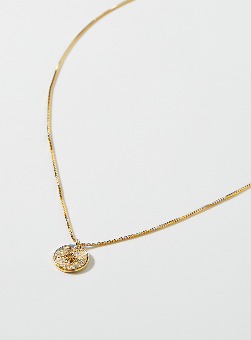 Simons Assorted Luminous compass necklace for women