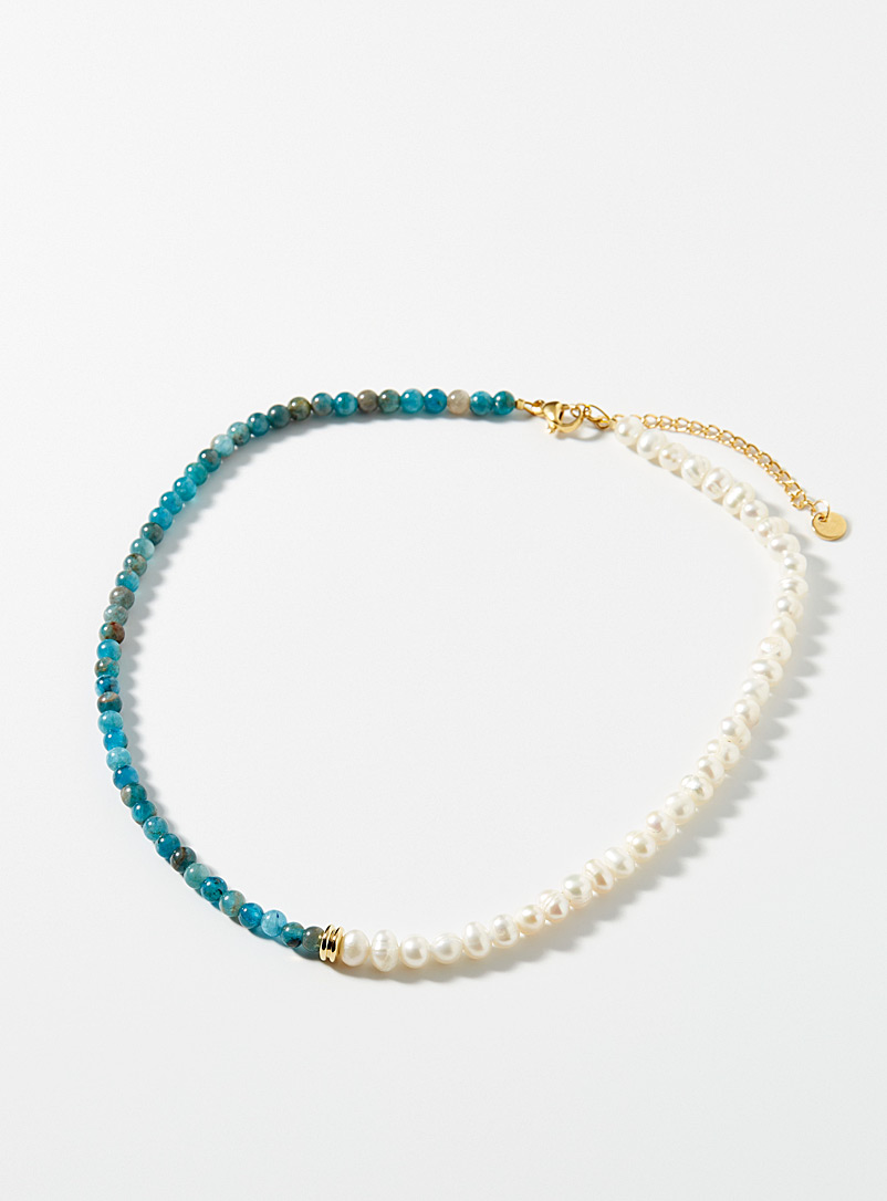 Simons Patterned Blue Nautical splendour necklace for women
