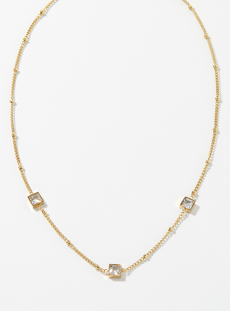 Simons Assorted Cubic crystal chain for women
