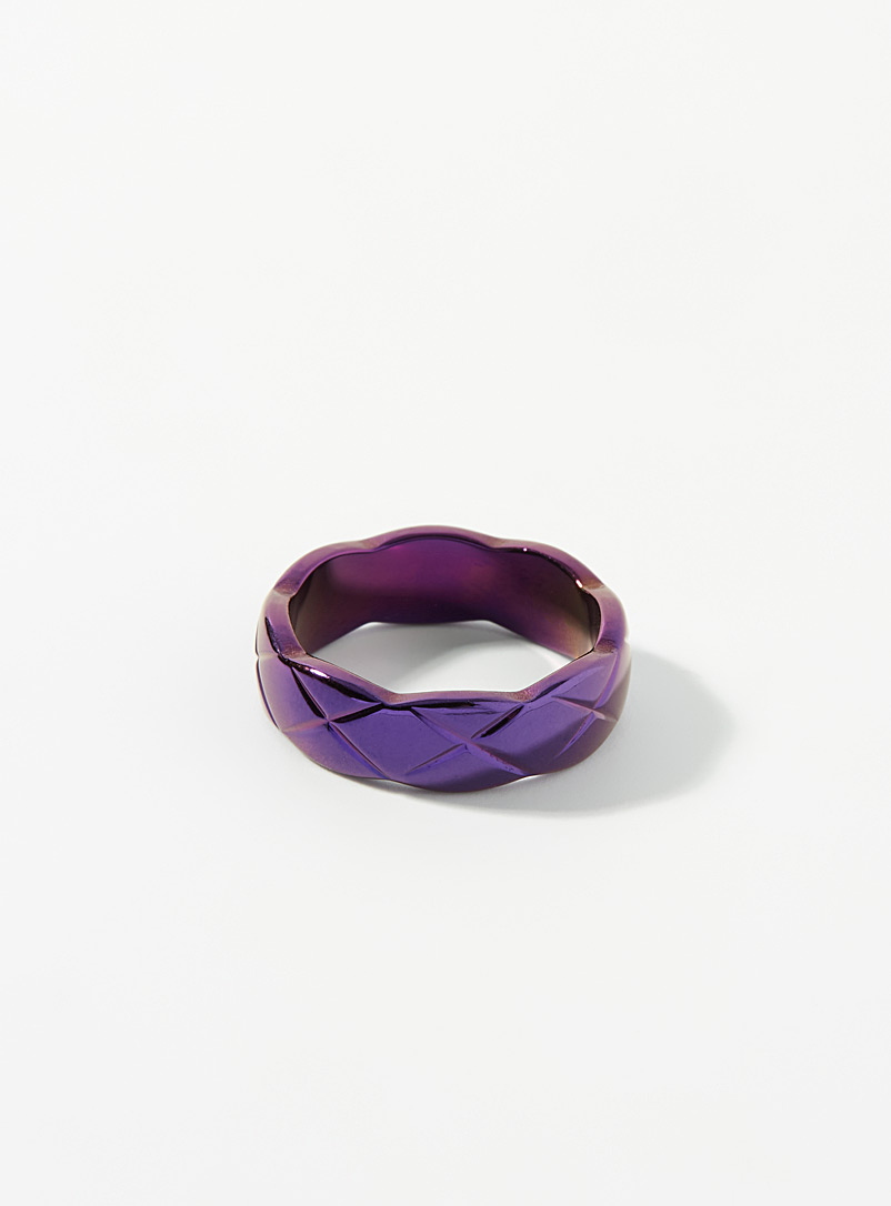 Simons Dark Crimson Purple ring for women