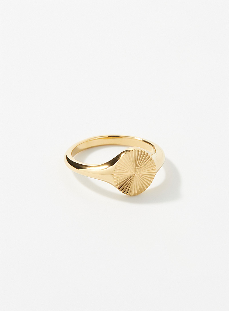 Simons Assorted Textured stripe ring for women
