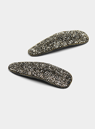 Les barrettes cristaux onyx Ensemble de 2