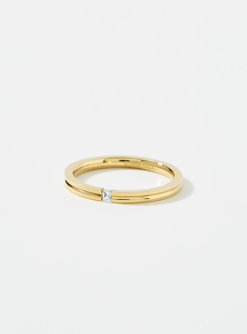 Simons Assorted Minimalist mini-zircon ring for women