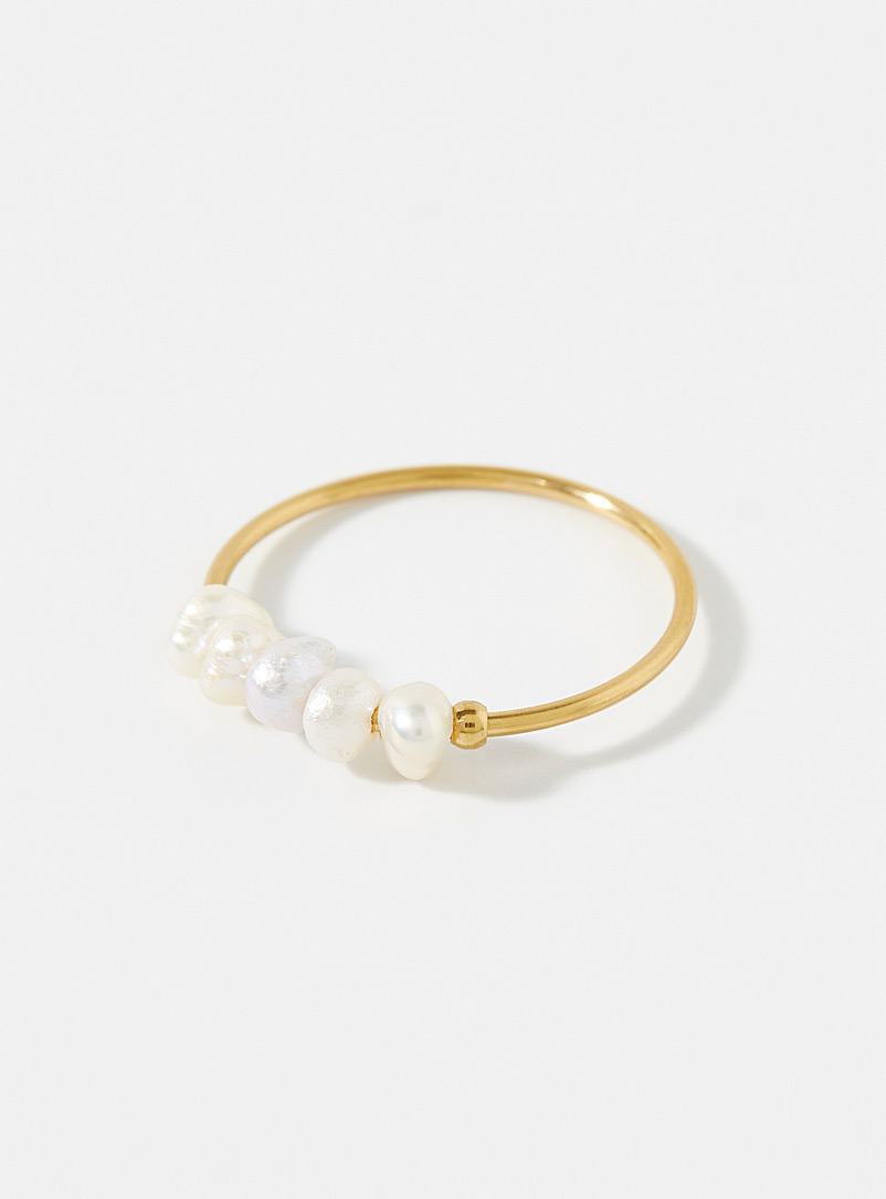 Simons Assorted Freshwater pearl ring for women
