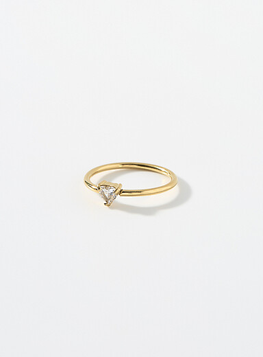 Transparent-heart ring