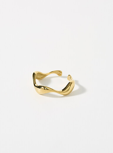 La bague ouverte ondul&eacute;e