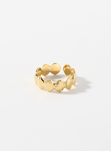 Seashell open ring