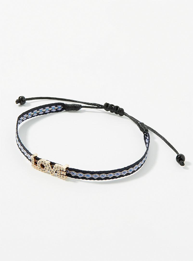 Simons Marine Blue Love woven bracelet for women