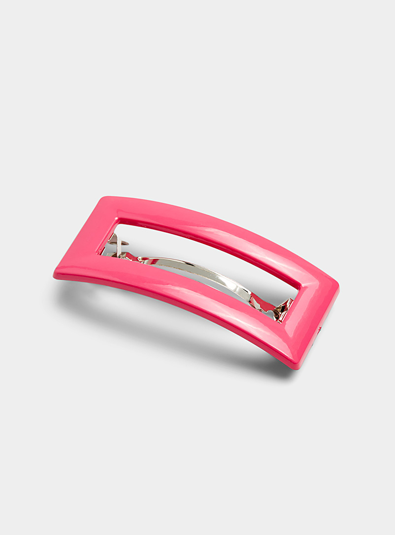 Simons Pink Saturated color barrette for women
