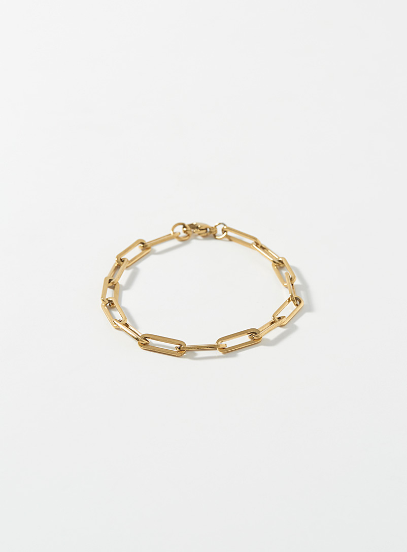 Simons Assorted Golden paperclip bracelet for women