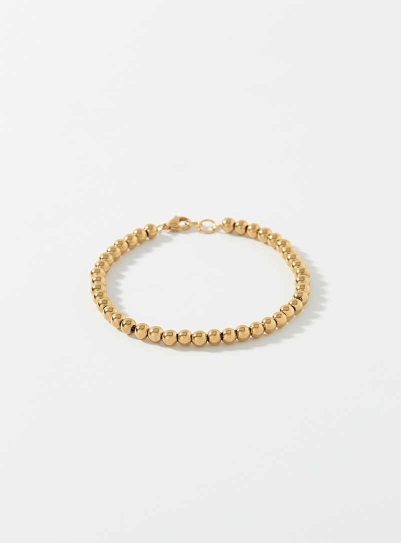 Simons: Le bracelet boules dorées Assorti pour femme