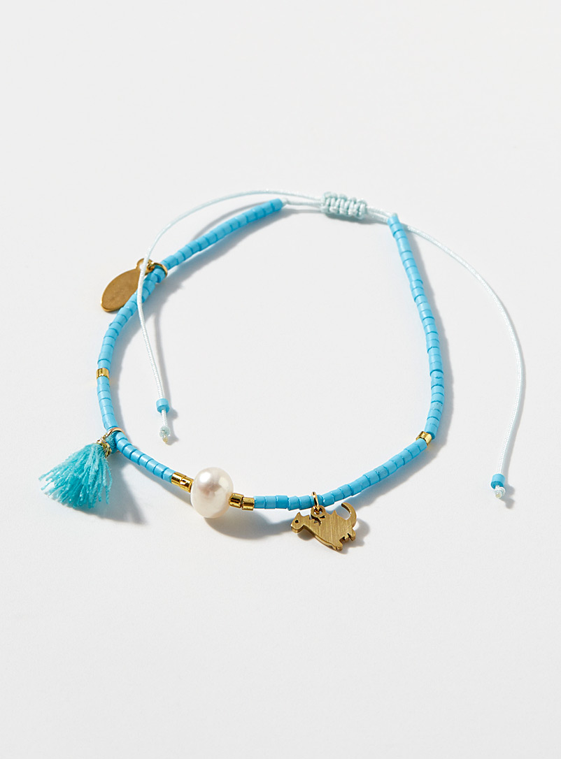 Simons Blue Vacation bead bracelet for women