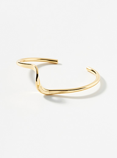 Le bracelet rigide ouvert vague
