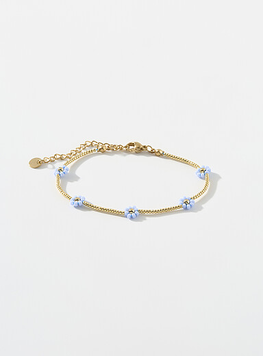 Le bracelet billes fleurs d'&eacute;t&eacute;