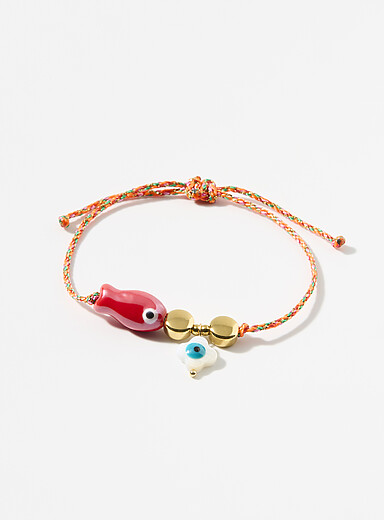 Le bracelet breloques poisson rouge