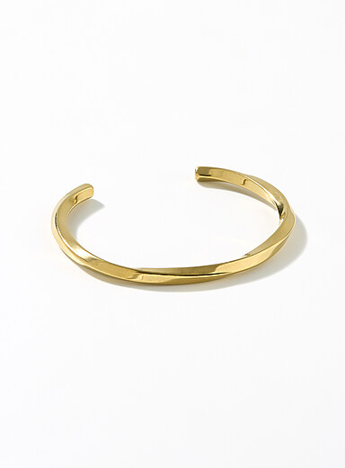 Le bracelet jonc ouvert effet torsade
