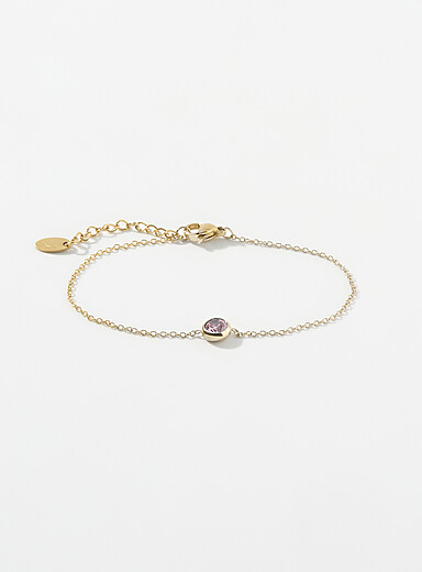 Simons: Le bracelet pierre de naissance Ao&ucirc;t pour femme
