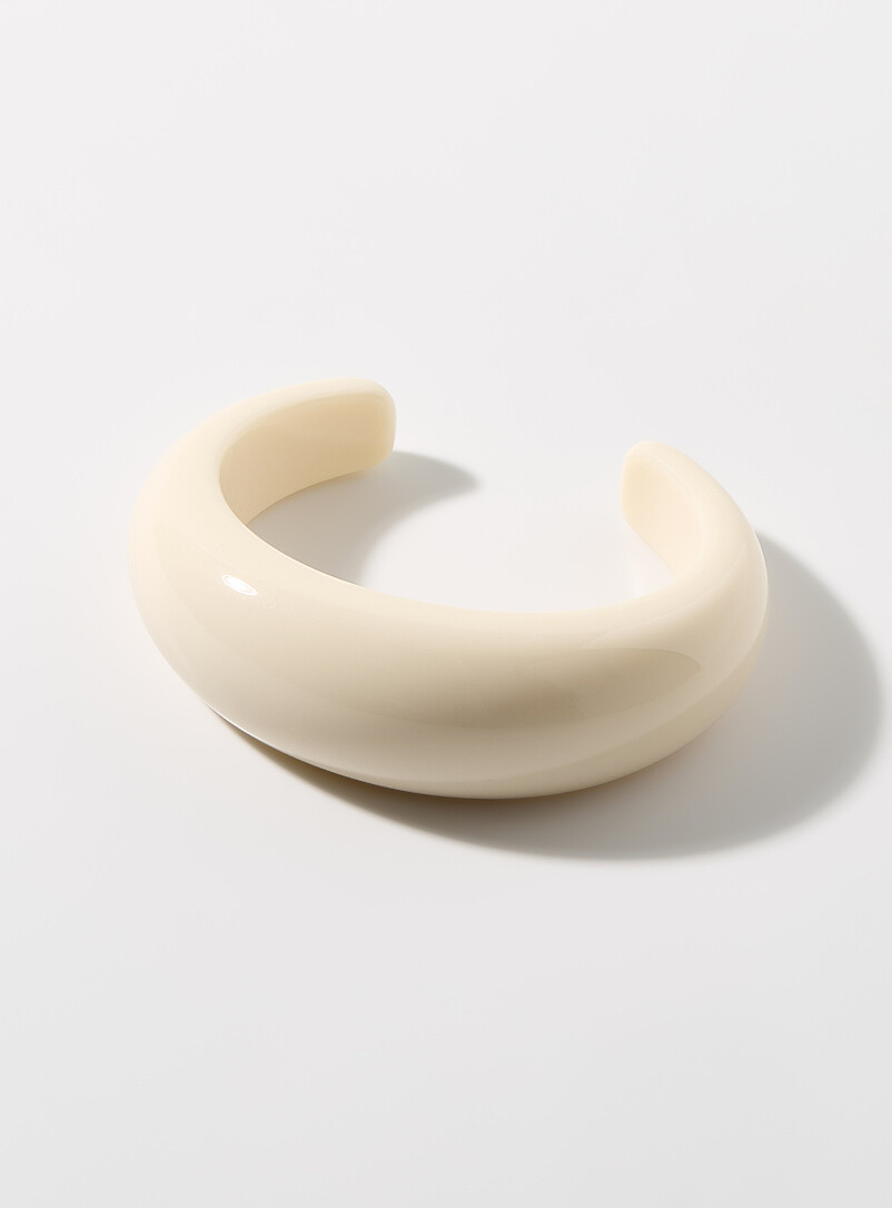 Simons: Le bracelet jonc ouvert &eacute;pais Chocolat - Espresso pour femme