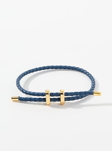 Le bracelet effet cuir tress&eacute;