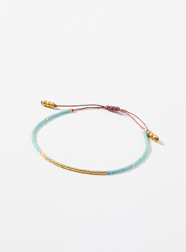 Mini-bead cord bracelet