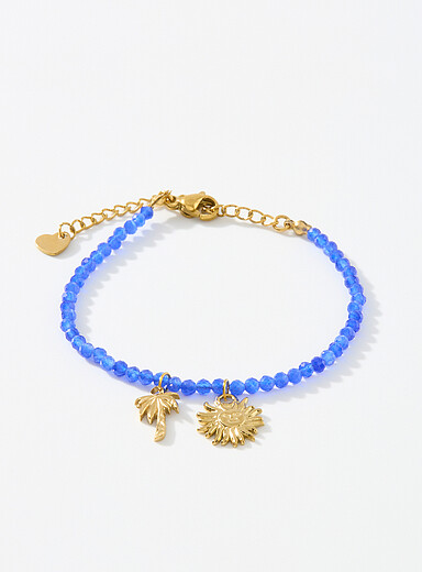 Summery charm beaded bracelet
