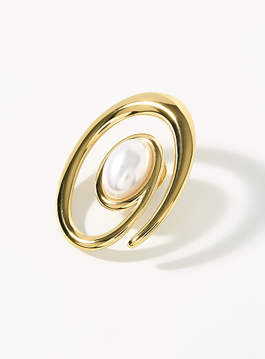 Large pearl spiral pin | Simons | | Simons