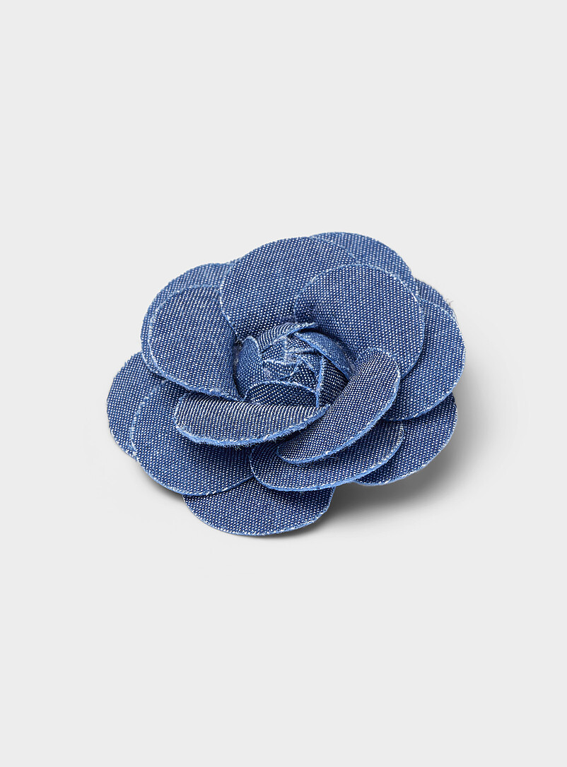 Grande Broche Fleur Satin Rose 19 Cm - Épingle Élégante Pour Robe Soirée Mariage