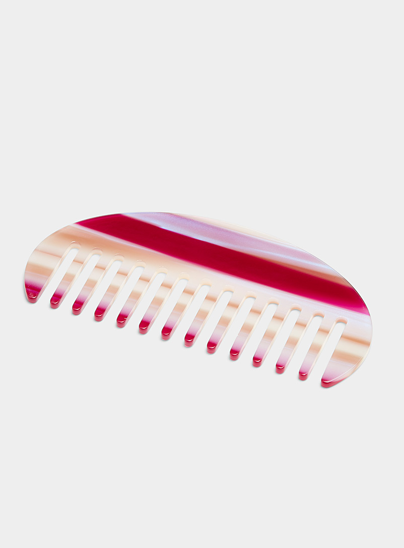 Simons Pink Large graded color comb for women