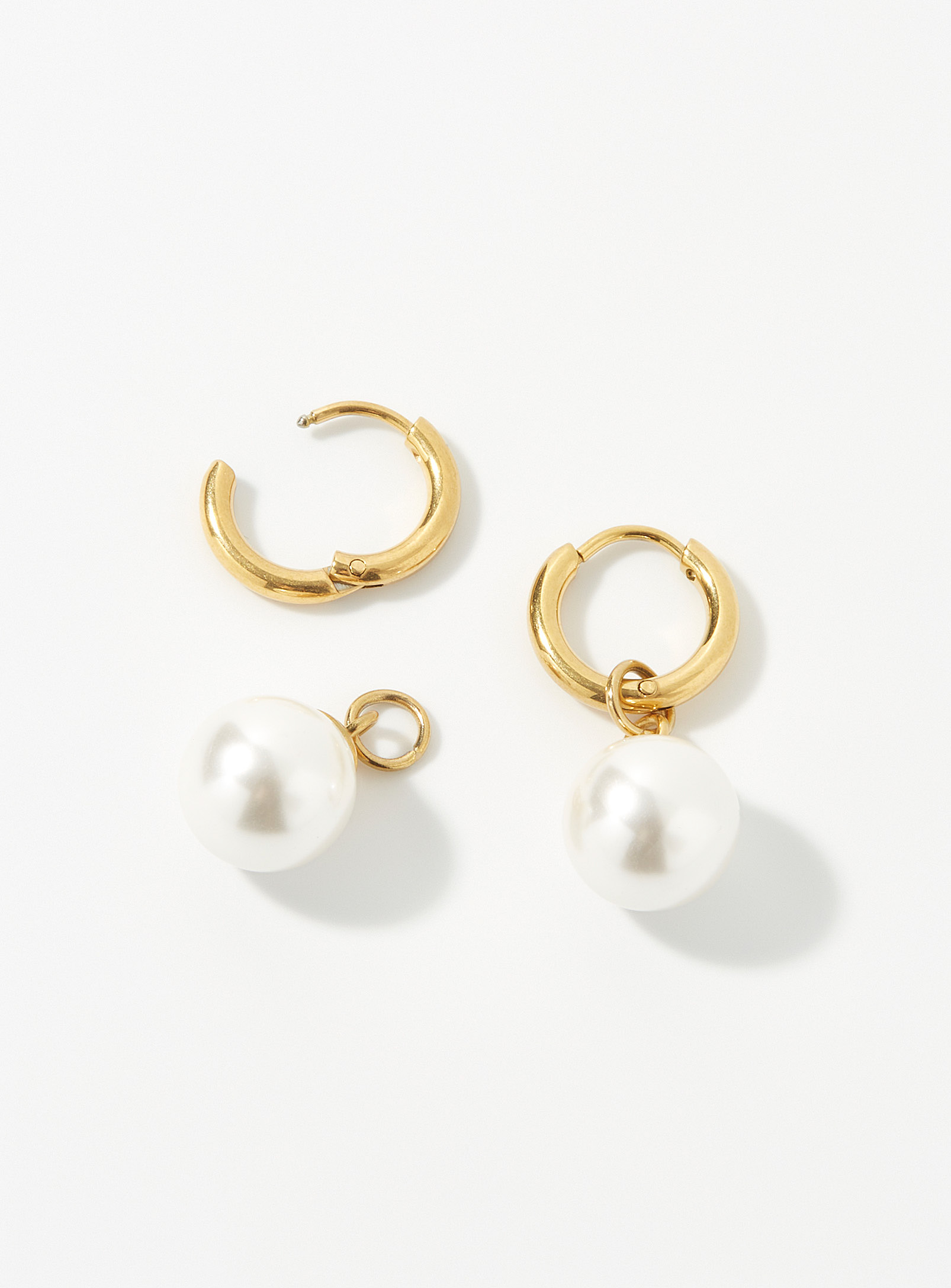 Simons - Women's Shimmery pearl earrings