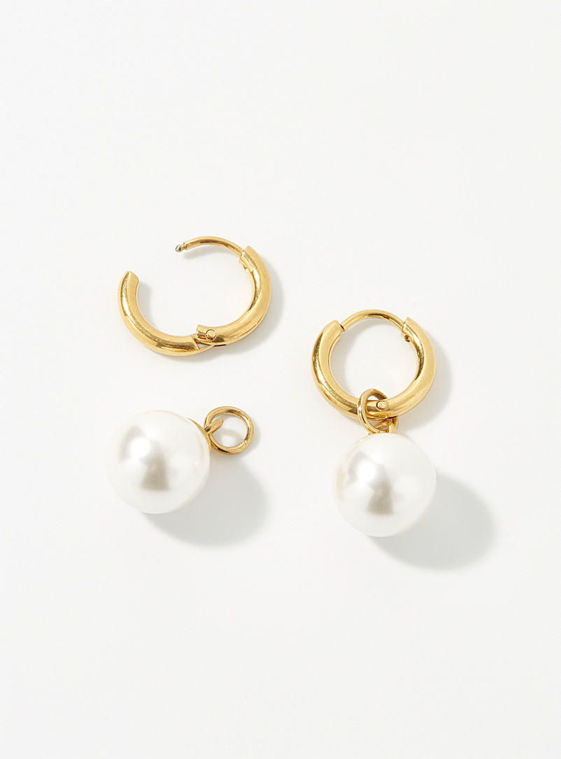 Shimmery Pearl Earrings